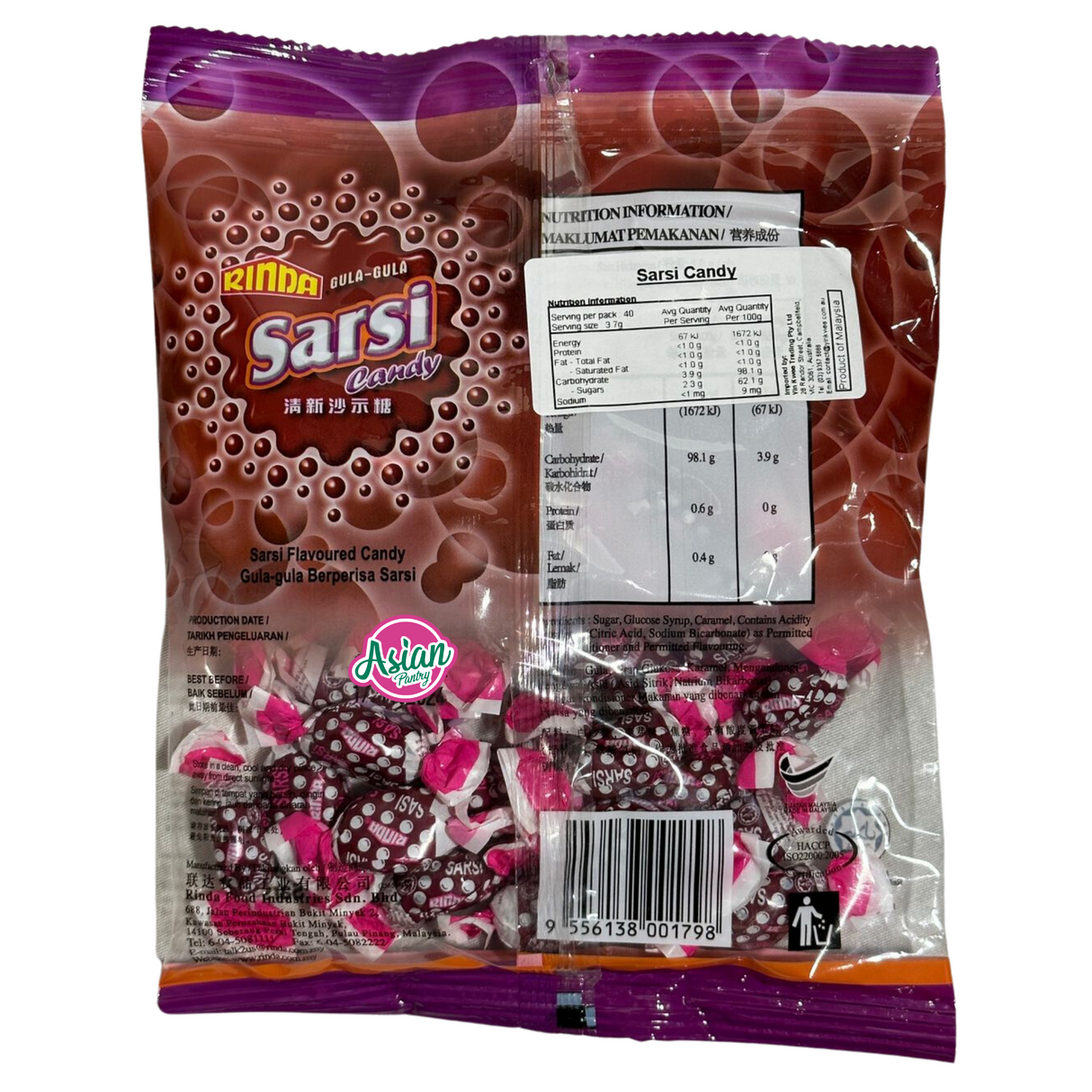 Rinda Gula-Gula Sarsi Candy 150g