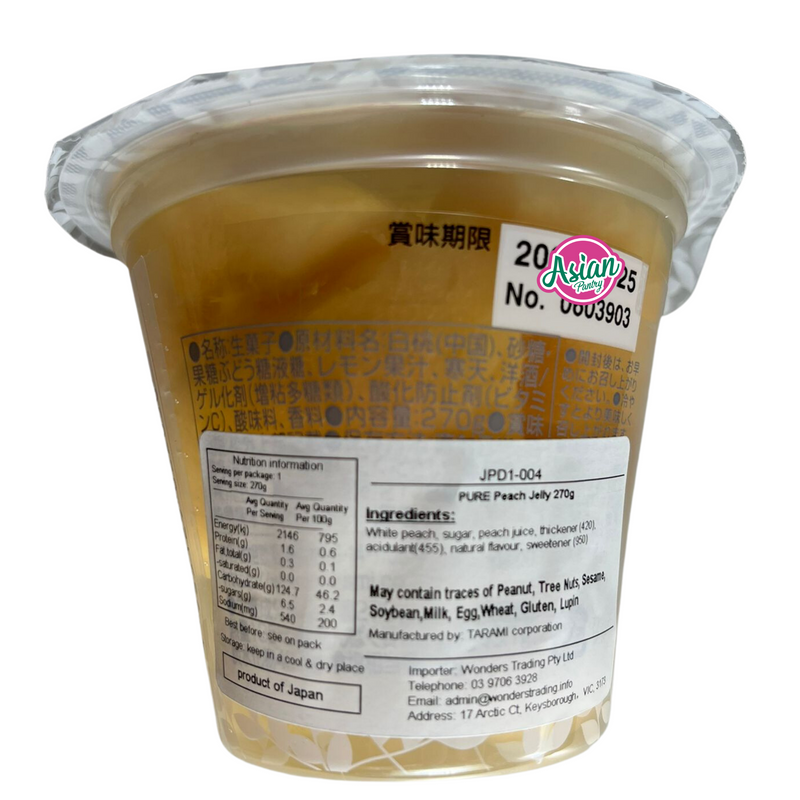 Tarami Pure Peach Jelly  270g