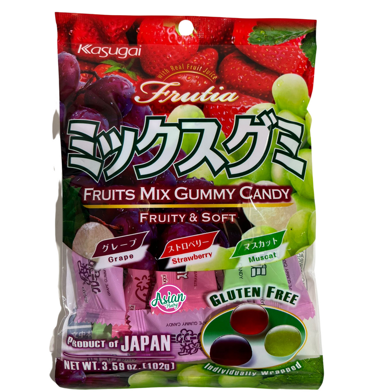 Kasugai Fruits Mix Gummy Candy 102g