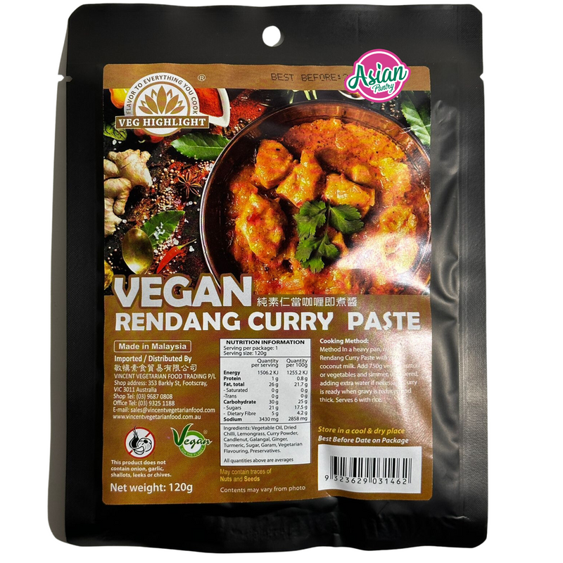 Vegan Rendang Curry Paste 120g