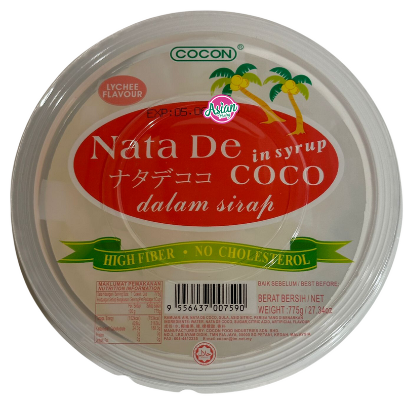 Cocon Nata De in Syrup CoCo Lychee Flavour 775g