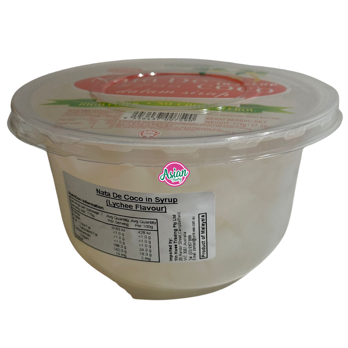 Cocon Nata De in Syrup CoCo Lychee Flavour 775g