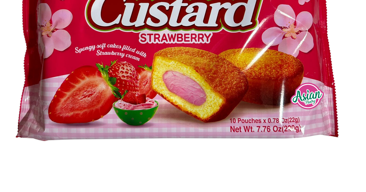 Lotte Custard Strawberry 10 Pouches 220g – Asian Pantry