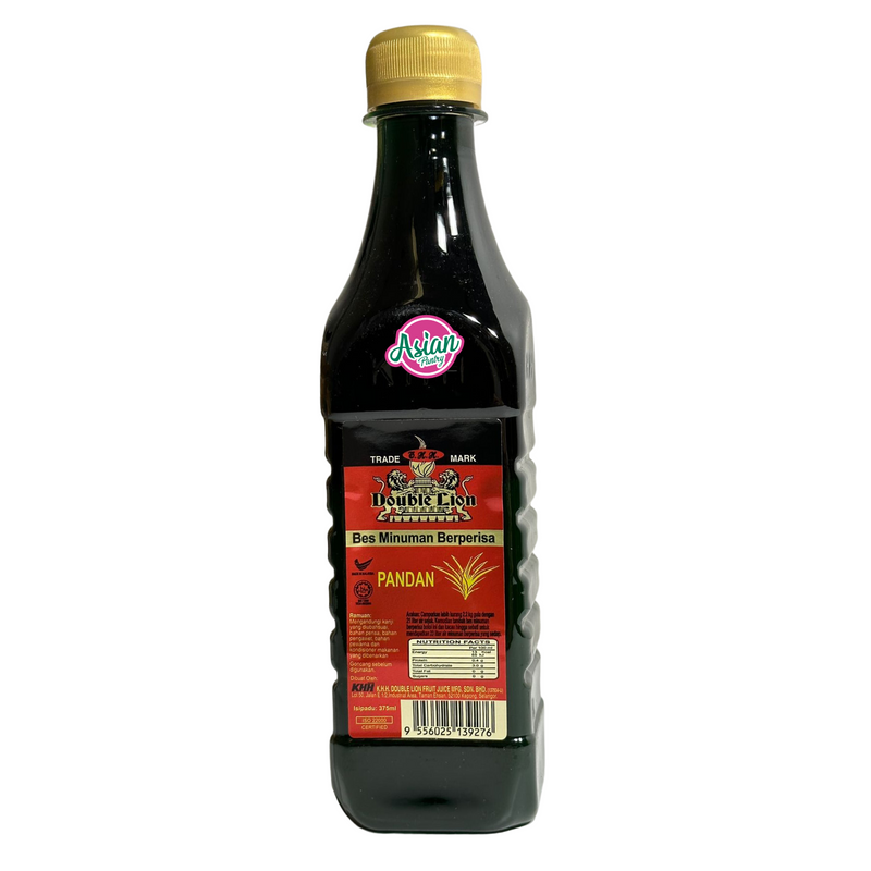 KHH Double Lion Pandan Syrup 375ml