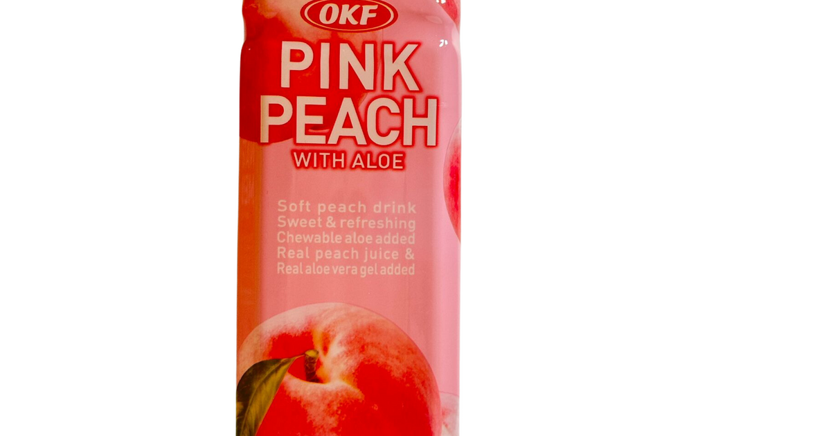 OKF Pink Peach with Aloe Drink 500ml – Asian Pantry