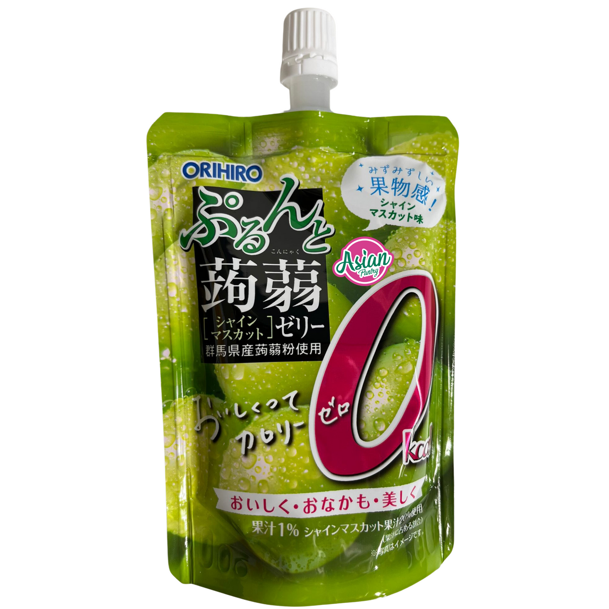 Orihiro Konjac Jelly Okcal Shine Muscat (Berdiri) 130g