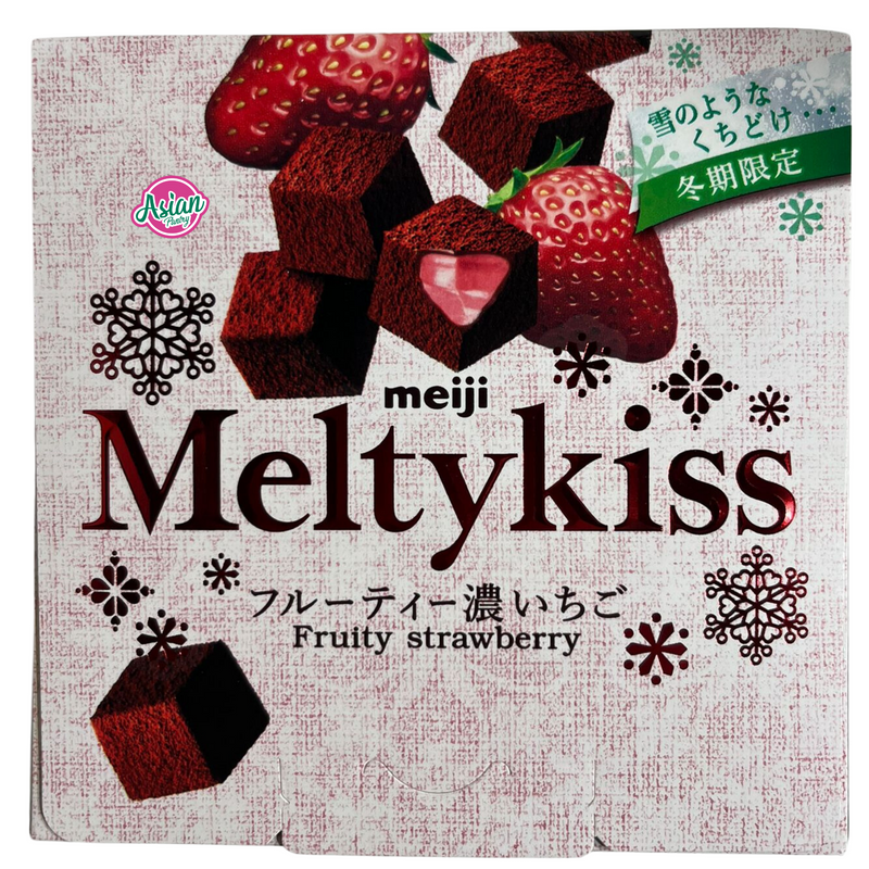 Meiji Melty Kiss Chocolate Fruity Strawberry 52g (Best Before 31/7/24)