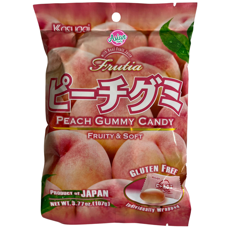 Kasugai Peach Gummy Candy 107g