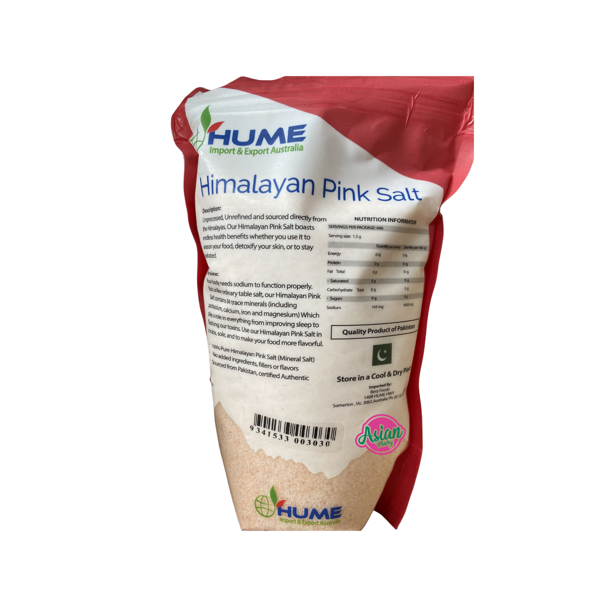 Hume	Himalayan Cooking Pink Salt Back