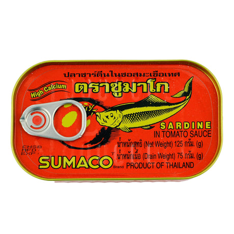 Sumaco Sardines in Tomato Sauce 125g Front