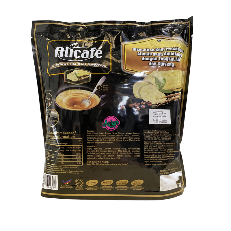 Alicafe	Instant Coffee with Ginseng Back
