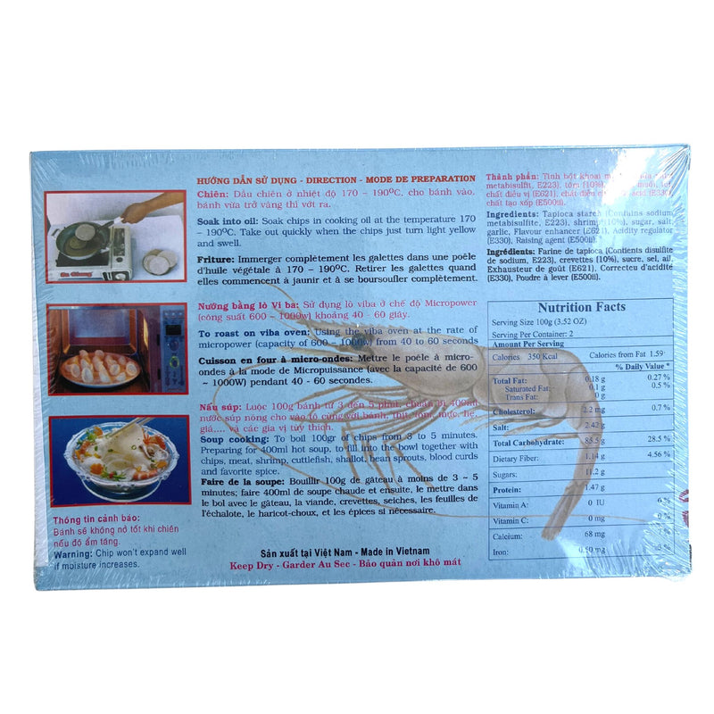 Sa Giang Tapioca Shrimp Crackers 200g Back