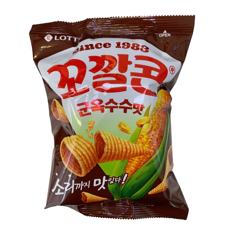 Lotte Popping Corn Chips BBQ 72g